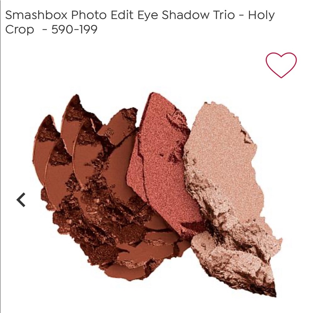 NIB Smashbox Eyeshadow Trio Holy Crop